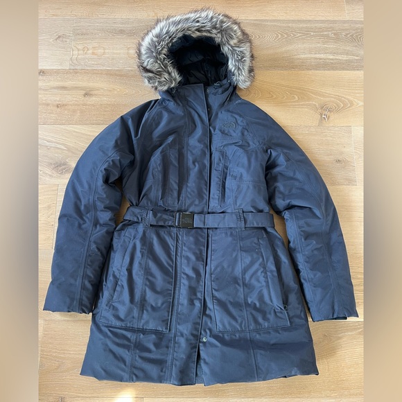 The North Face Brooklyn Down Jacket- Size M Womens- Navy - Picture 1 of 6